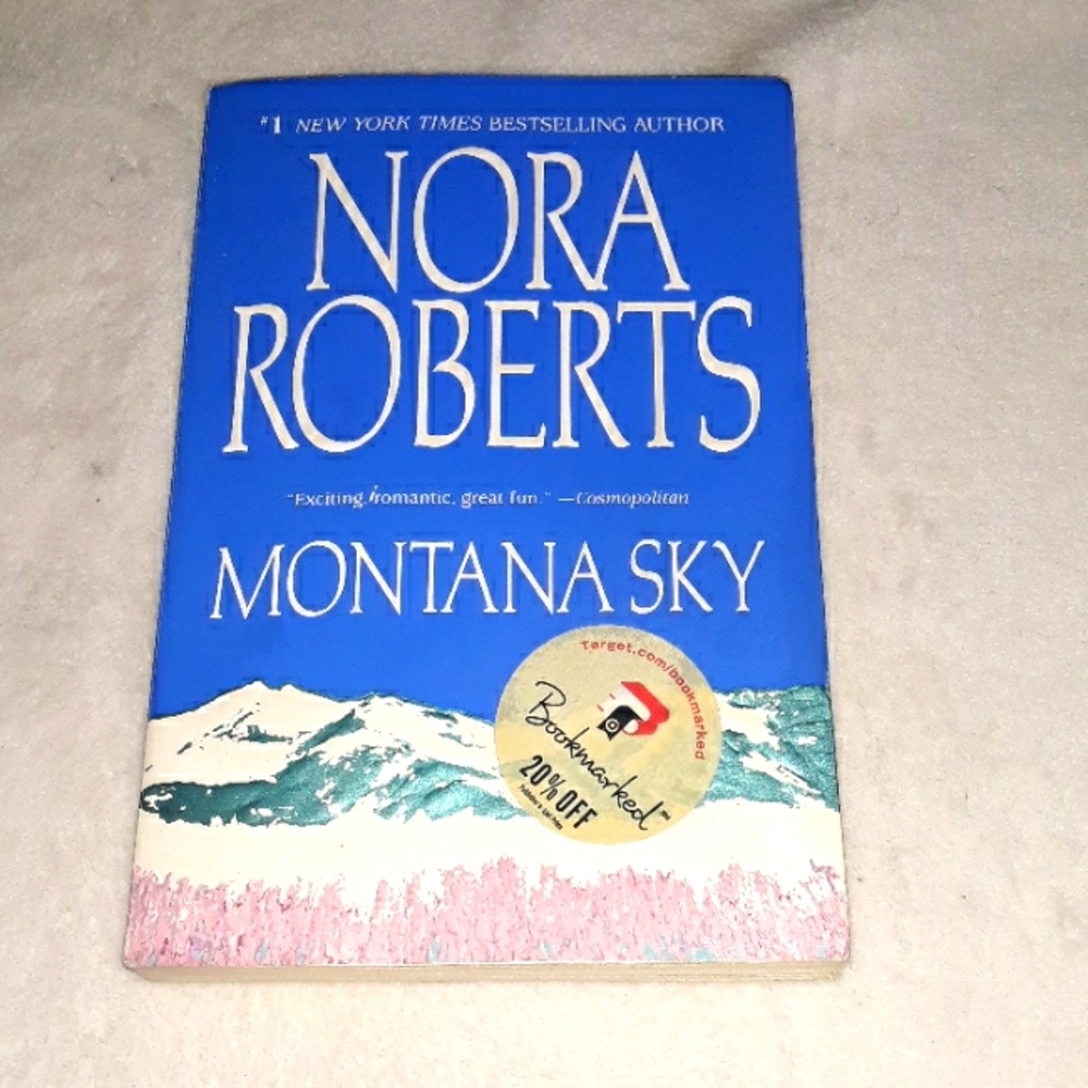 Vintage Nora Roberts Montana Sky paperback book Copyright 1996 book